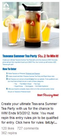 PinItToWinItTeavanaSummerTeaParty Pin It to (Win It) Share It